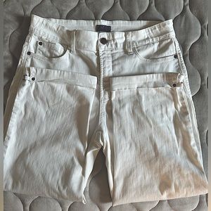 NYDJ white cropped denim jeans- 10